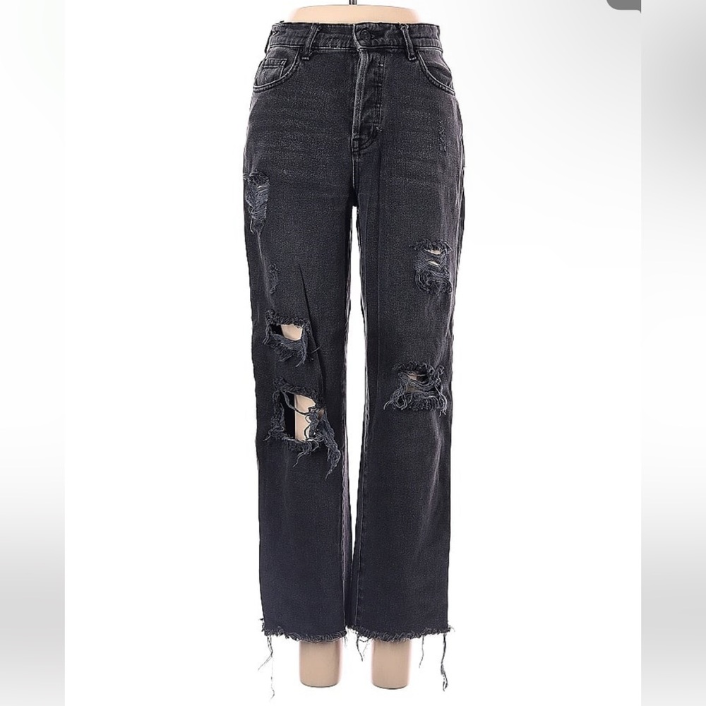 PacSun High Waisted Ripped Mom Jeans